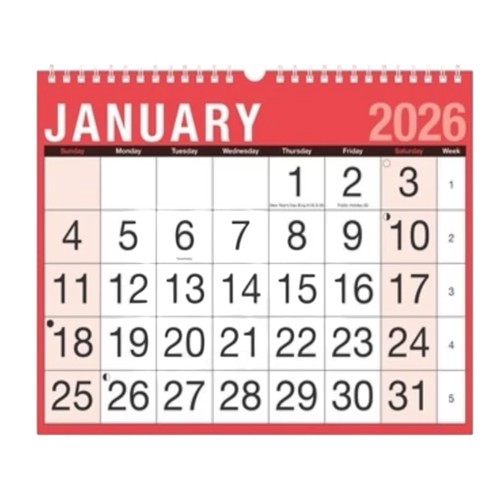 2026 easy month view - month,