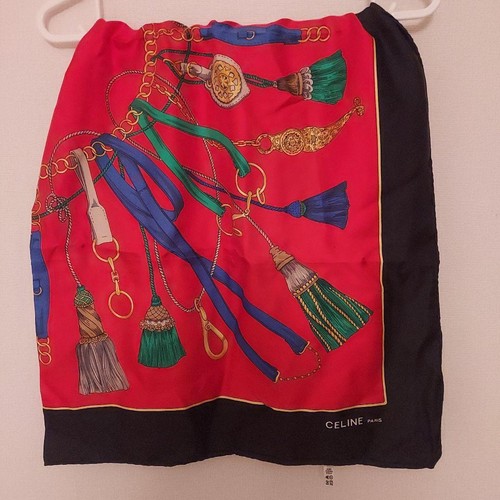 Celine silk scarf tassel - scarf,
