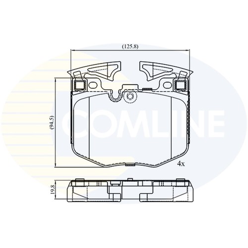Brake pads set for - set, z4