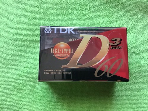 Tdk d60 blank audio cassette - blank,
