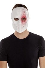 Plastic Hockey Mask Blood