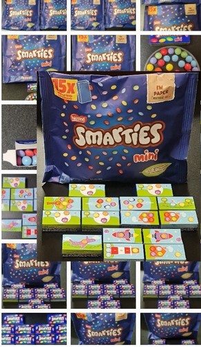 Smarties mini carton chocolate - mini,
