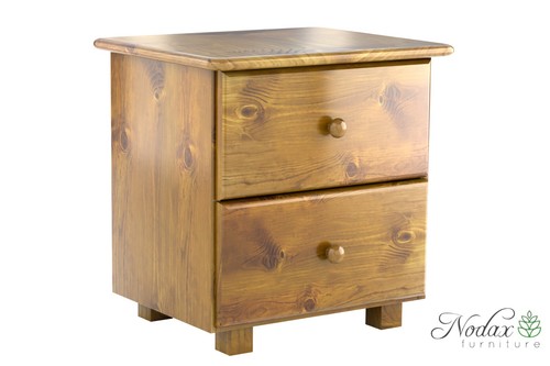 Wooden bedside table with - wooden, 2