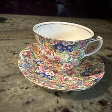 Vintage Grimwades Royal Winton  Chinz Floral Sunshine Cup And saucer