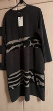 NESLAY Black/Grey Print Long