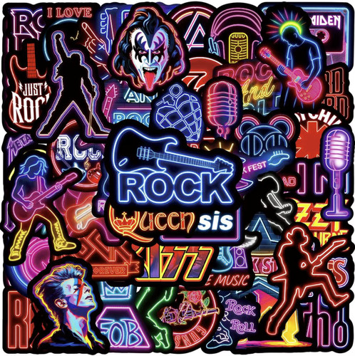 Pcs neon retro rock - 10, music