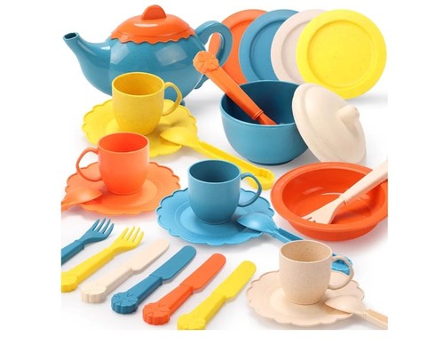 Tea party playset pretend play - playset,