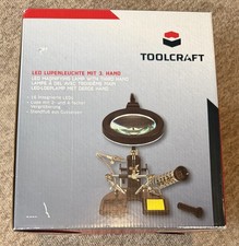 Toolcraft LED Magnifier Lamp with Helping Hand Tool. 