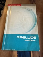 Honda Prelude Owners Manual