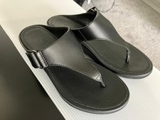 FIT FLOP VERA toe-thongs Black Leather Shoes UK4