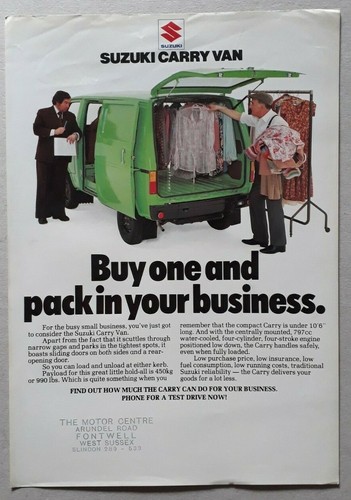 Suzuki carry van leaflet - van,