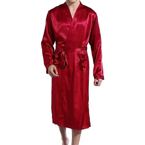 Men long satin - men's,