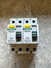 Crabtree RCCB 80A 30mA 18R80/30/2 x 2, Used