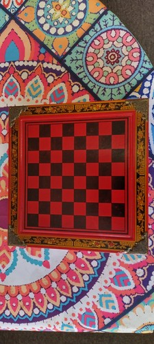 Chess set with red and - chess,