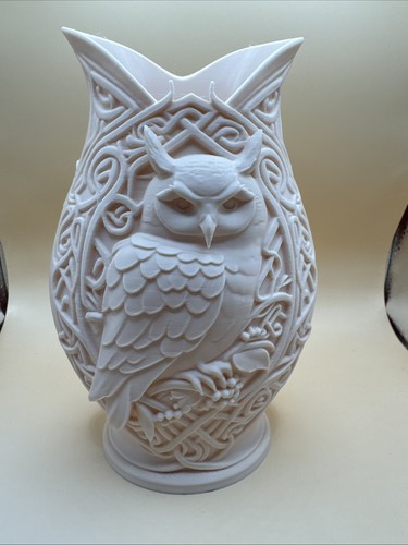 Printed owl vase - 3d,