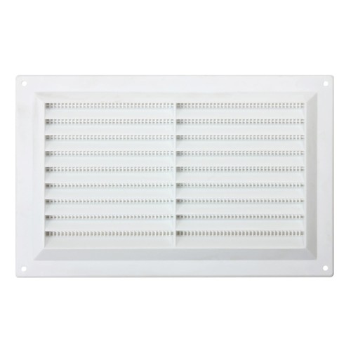 White plastic louvre - 9"x6",