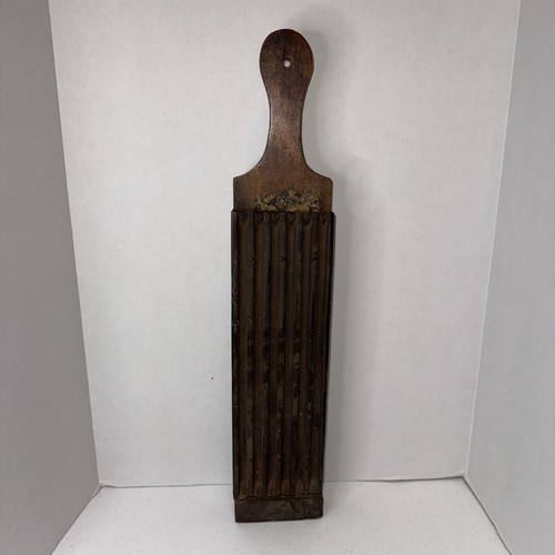 Antique mangle board hand - , —