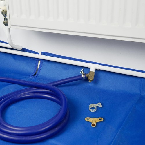 Radiator drain down - radiator, hose