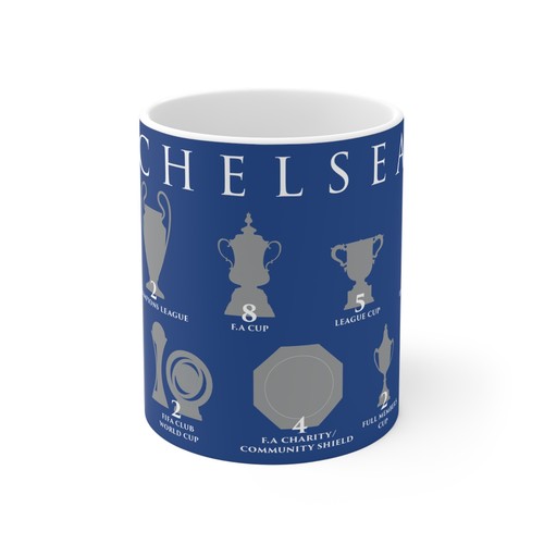 Chelsea trophies mug blue - mug,