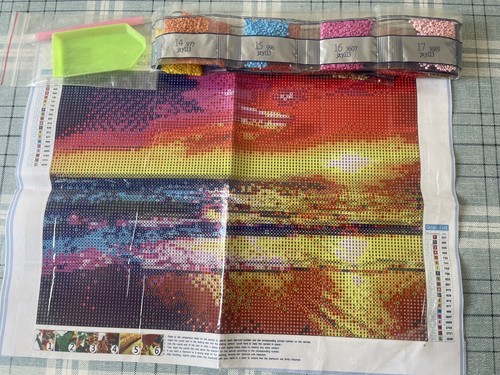 Sunset diamond painting kit - kit, 40
