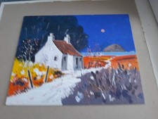 Scottish Cottage Original oil