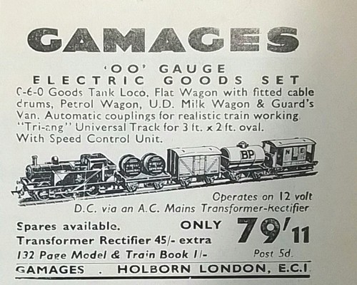 Original advert for gamages - for,