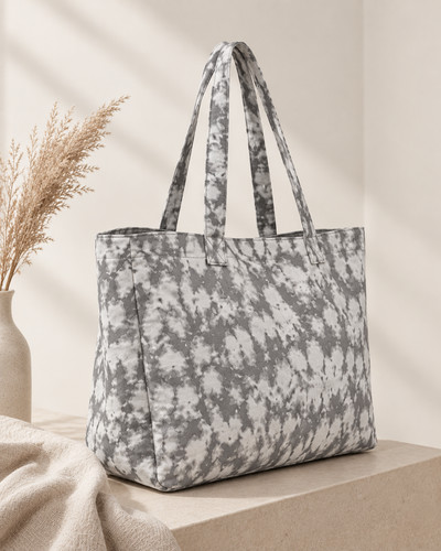 Grey white tie dye - grey,