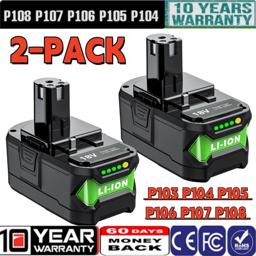 2pack 18v 0ah lithium - 2pack, 8.0ah