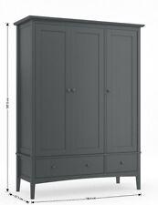 MARKS & SPENCERS DARK GREY HASTINGS TRIPPLE WARDROBE FREE?SHIPPING