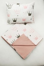 2 pc blanket set for cradle