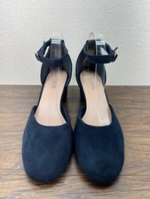 Long Tall Sally Megan Block Heel Ankle Strap Pumps Shoes US Women's 11