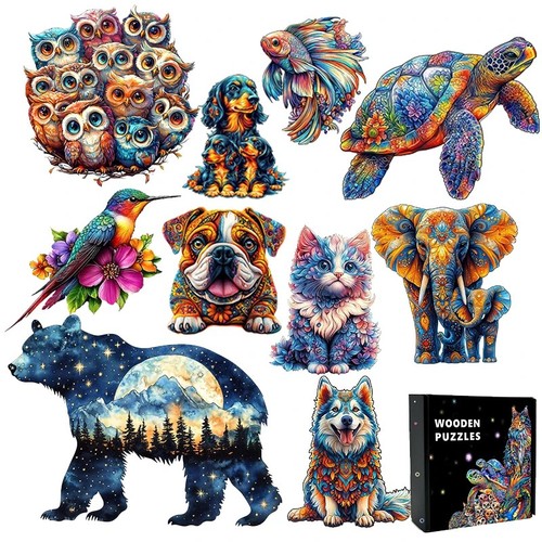 Wooden jigsaw puzzle - 3d,