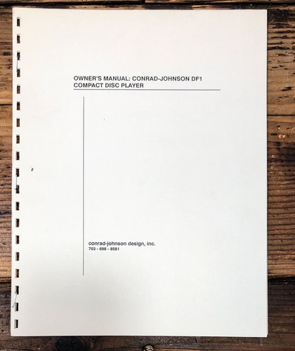 Conrad johnson df1 - johnson,
