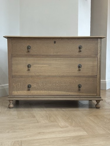 Antique oak chest drawers - chest,