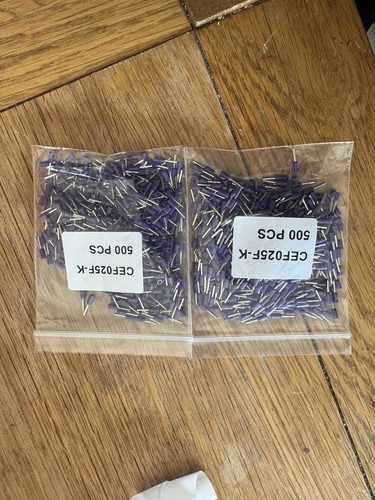 500pcs 5mm purple - 2.5mm²,