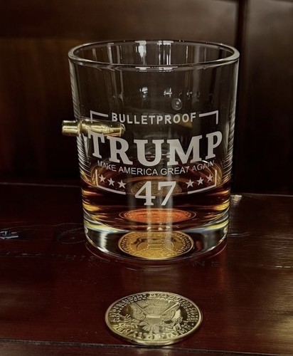 Trump whiskey glass - whiskey,