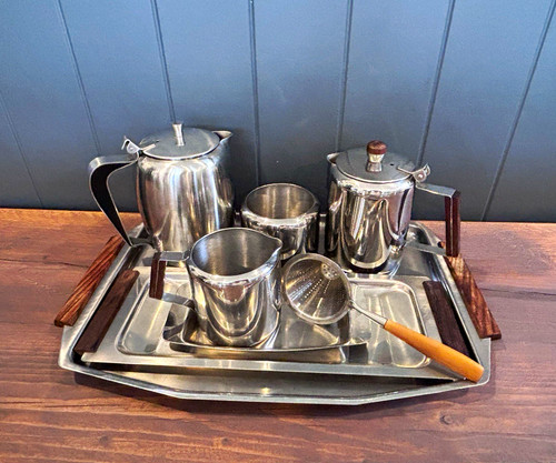 Vintage stainless steel tea - stainless,