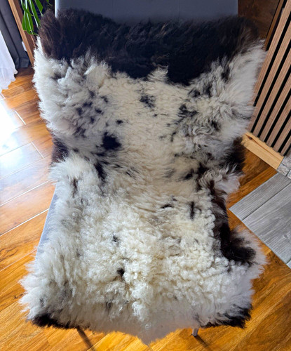 Sheepskin hide rug white - sheepskin,