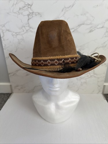 Vintage cowboy hat - vintage, brown