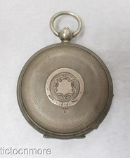 ANTIQUE BRITISH JOHN FORREST LONDON KEY WIND POCKET WATCH No 570915 SILVER