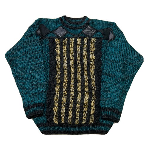 Vintage street scenes knit - scenes,