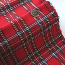 Polyester Viscose Tartan