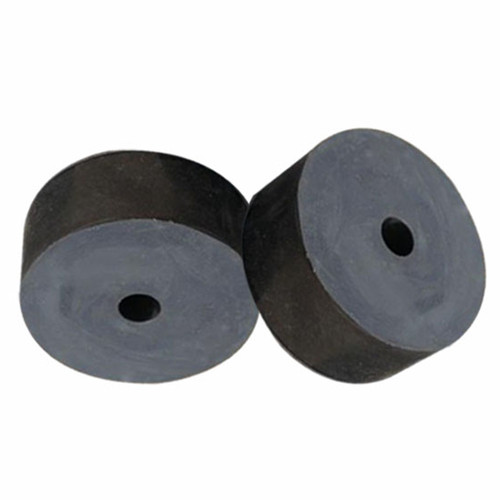 Black round rubber pad - round, machine
