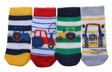 4 pairs of Farm Tractors Baby