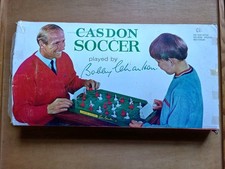 COMPLETE Vintage 1960's Casdon Soccer Football Game -Bobby Charlton edition