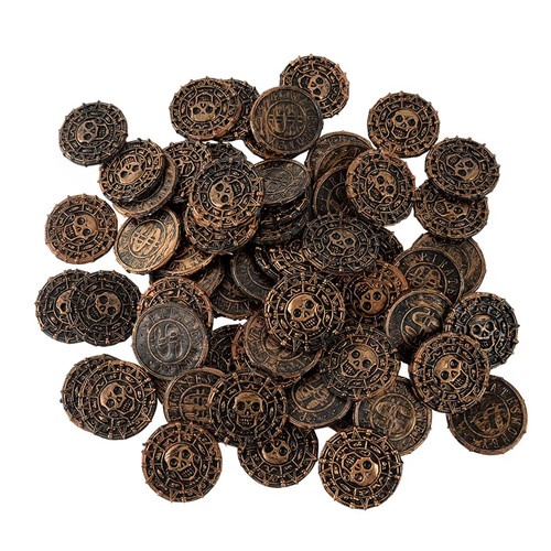 50pcs pirate coins 8cm - 10-50pcs,