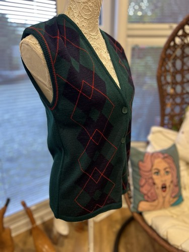 Vintage argyle waistcoat - vintage,