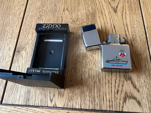 Hms brecon zippo - lighter,