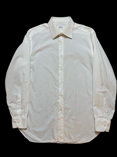 Brioni white dress shirt - dress, 17”