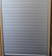 ikea drop/roll down front filing cupboard with shelves above